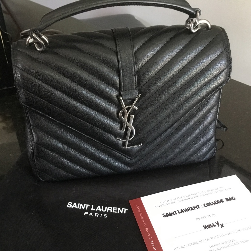 Saint Laurent Medium College (no shoulder strap)